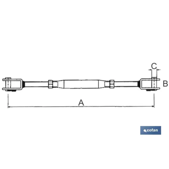 TENSOR HORQ.-HORQ. Z DIN 1480 M-8