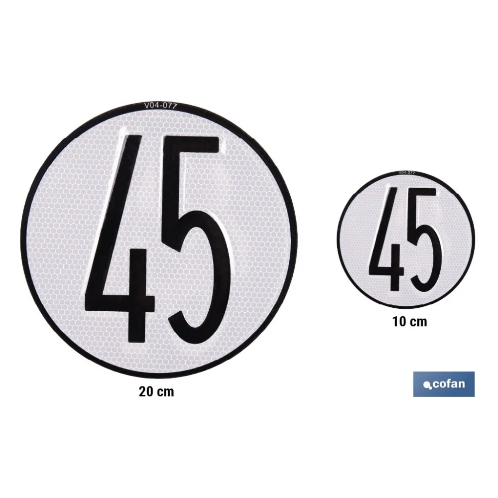 DISCO DE VELOCIDAD 45 KM/H - Ø 100 MM