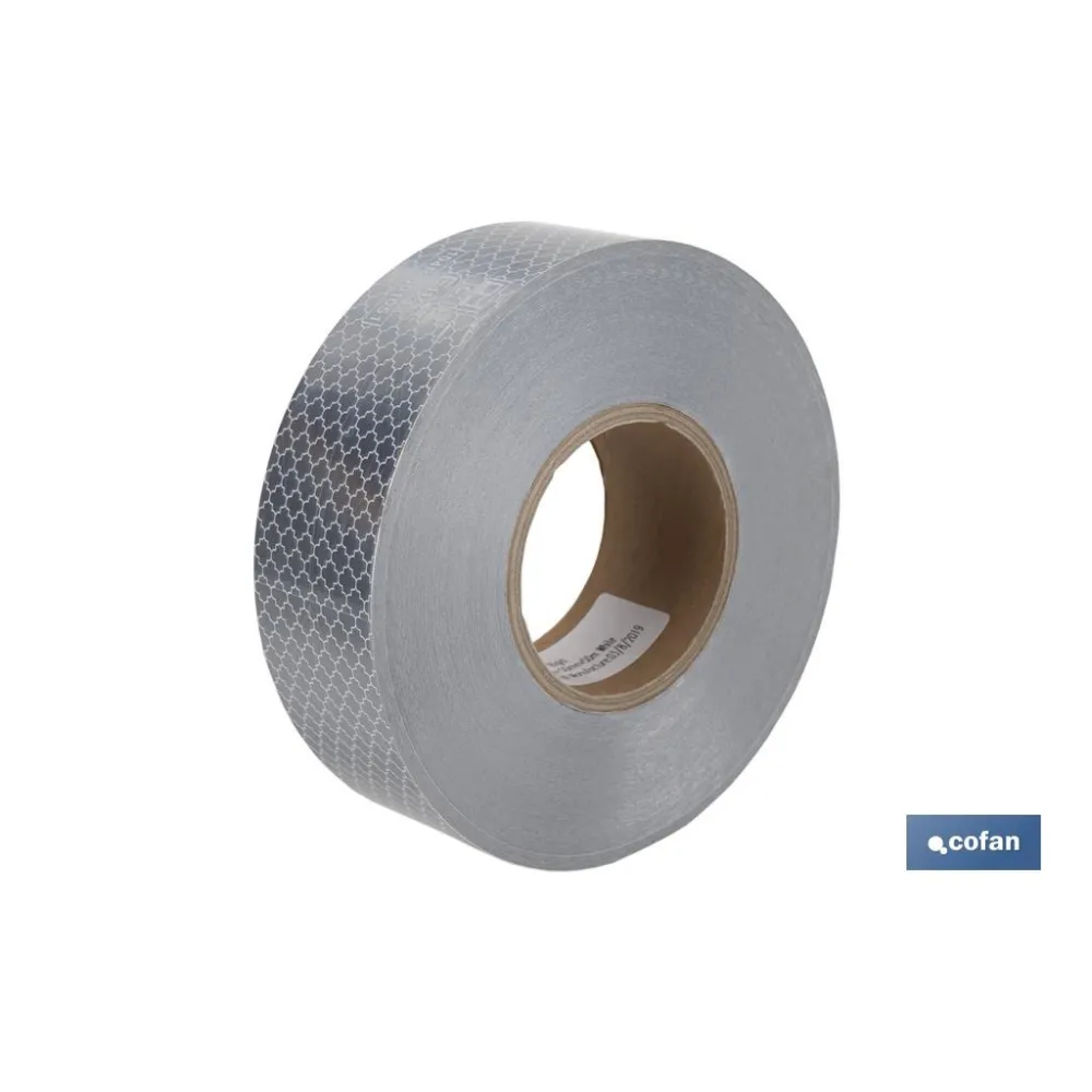 ROLLO RETROREFLECTANTE CONTINUO - 50M BLANCO
