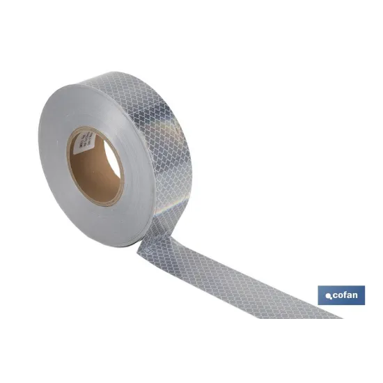 ROLLO RETROREFLECTANTE CONTINUO - 50M BLANCO