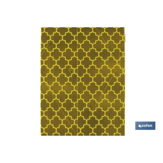ROLLO RETROREFLECTANTE CONTINUO - 50M AMARILLO
