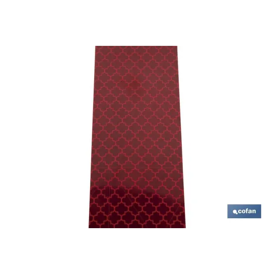 ROLLO RETROREFLECTANTE CONTINUO - 50M ROJO