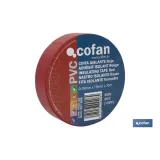 CINTA AISLANTE 180 Micras ROJA 19mmX20 Metros