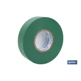 CINTA AISLANTE 180 Micras VERDE 19mmX20 Metros