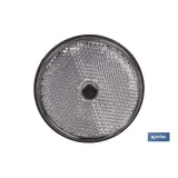 CATADIÓPTRICO REDONDO BLANCO Ø 60 MM CON TORNILLO