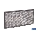 CATADIÓPTRICO RECTANGULAR BLANCO 106 X 50 MM ADHESIVO