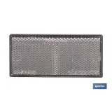 CATADIÓPTRICO RECTANGULAR BLANCO 106 X 50 MM ADHESIVO