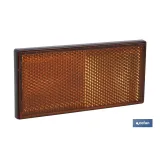 CATADIÓPTRICO RECTANGULAR ÁMBAR 106 X 50 MM ADHESIVO
