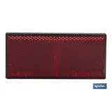 CATADIÓPTRICO RECTANGULAR ROJO 106 X 50 MM ADHESIVO