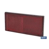 CATADIÓPTRICO RECTANGULAR ROJO 106 X 50 MM ADHESIVO