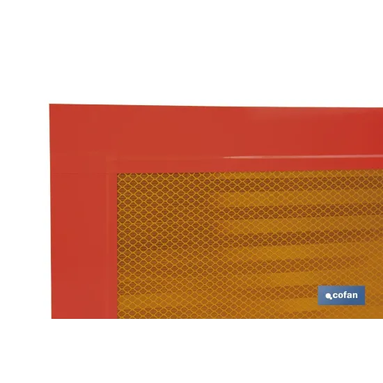 PLACA V-6 VEHICULOS LARGOS 1130X200MM.