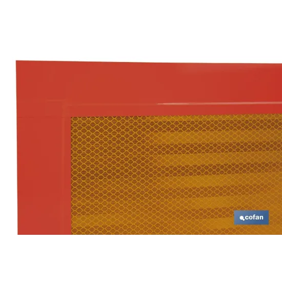 PLACA V-6 PARA VEHICULOS LARGOS 565X200MM.