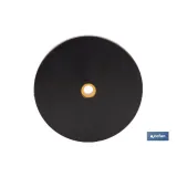 CATADIÓPTRICO REDONDO ÁMBAR Ø60 MM CON AGUJERO SIN TORNILLO