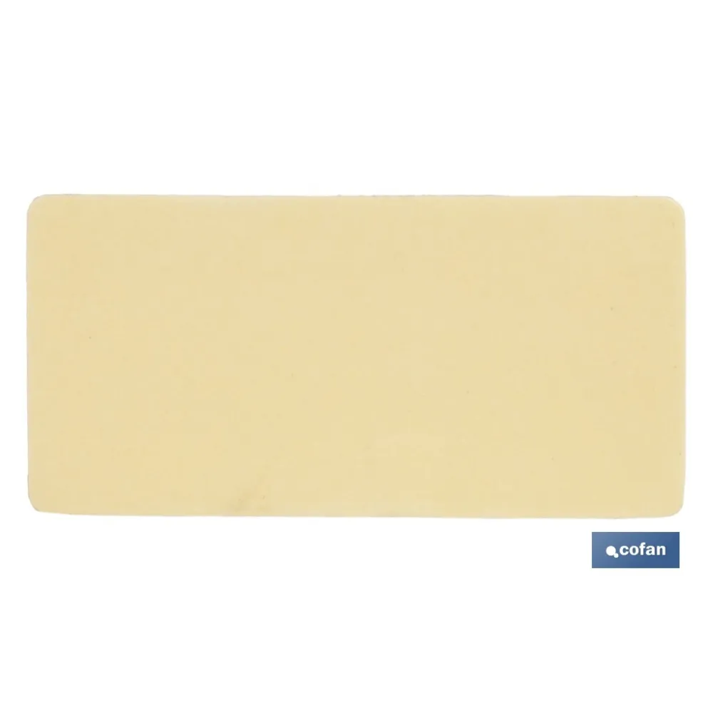 CATADIÓPTRICO RECTANGULAR BLANCO 71 X 35 MM CON ADHESIVO
