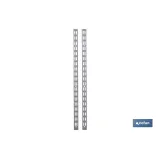 PACK 2 CREMALLERAS PARED PARA ESTANTERÍAS 1080X30X25 MM