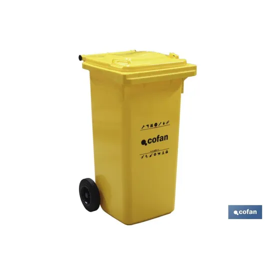 CONTENEDOR 2 RUEDAS 120 LITROS COLOR AZUL