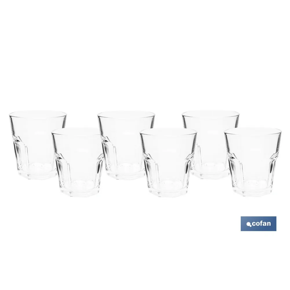 PACK 6 UDS VASO AGUA 30,5 CL MODELO LUBLIN