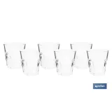 PACK 6 UDS VASO AGUA 30,5 CL MODELO LUBLIN