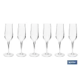 PACK DE 6 COPAS  DE CHAMPAGNE 23 CL MODELO ÁGATA
