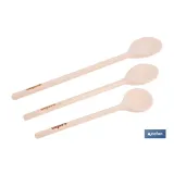 SET DE 3 CUCHARAS REDONDAS DE MADERA 20 CM, 25 CM, 30 CM