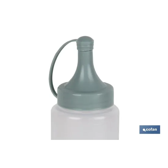 BOTELLA ACEITERA MODELO ALBAHACA  250 ML VERDE AGUA  5X20cm venta unitaria