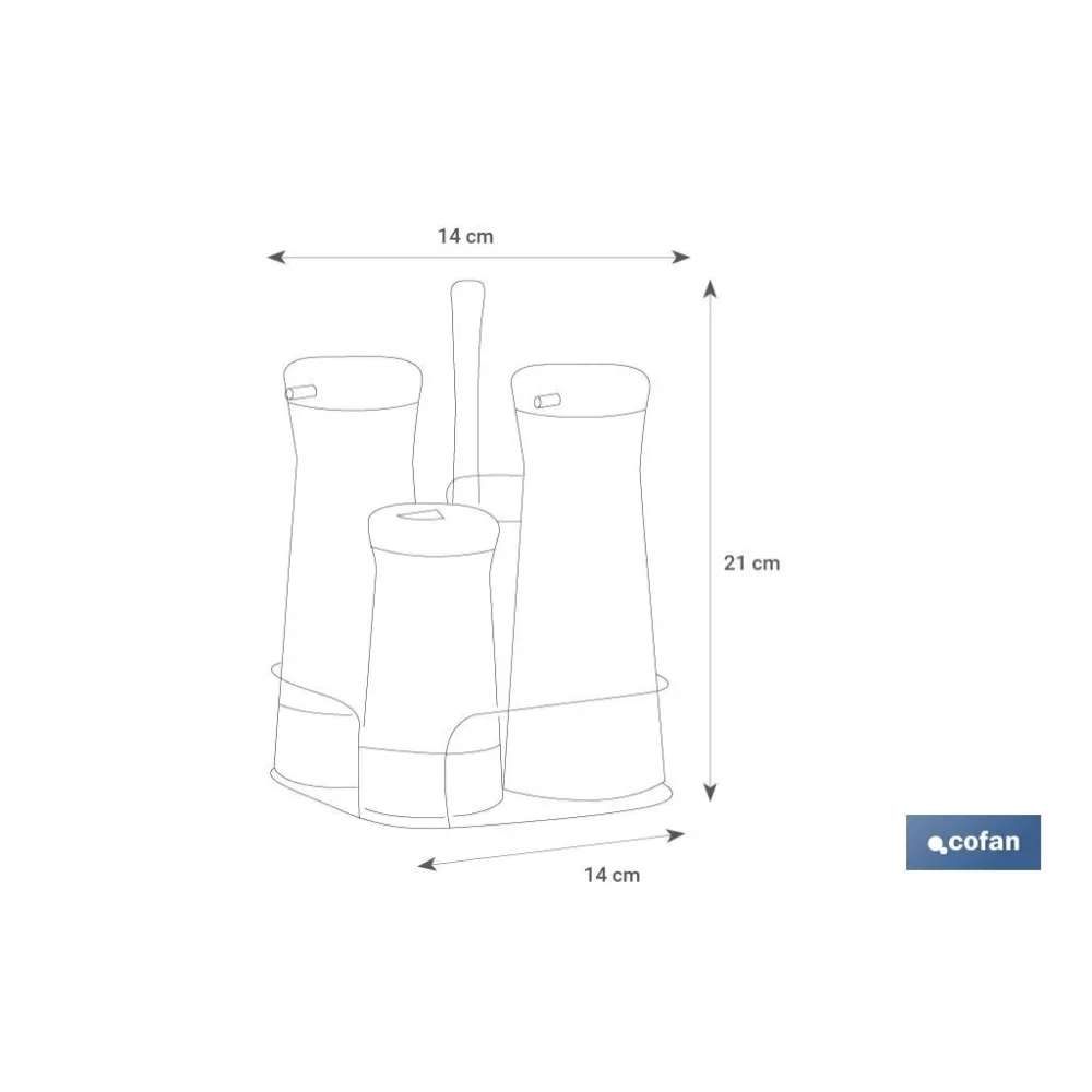 SET ACEITERA  INOX 230ml-120ml