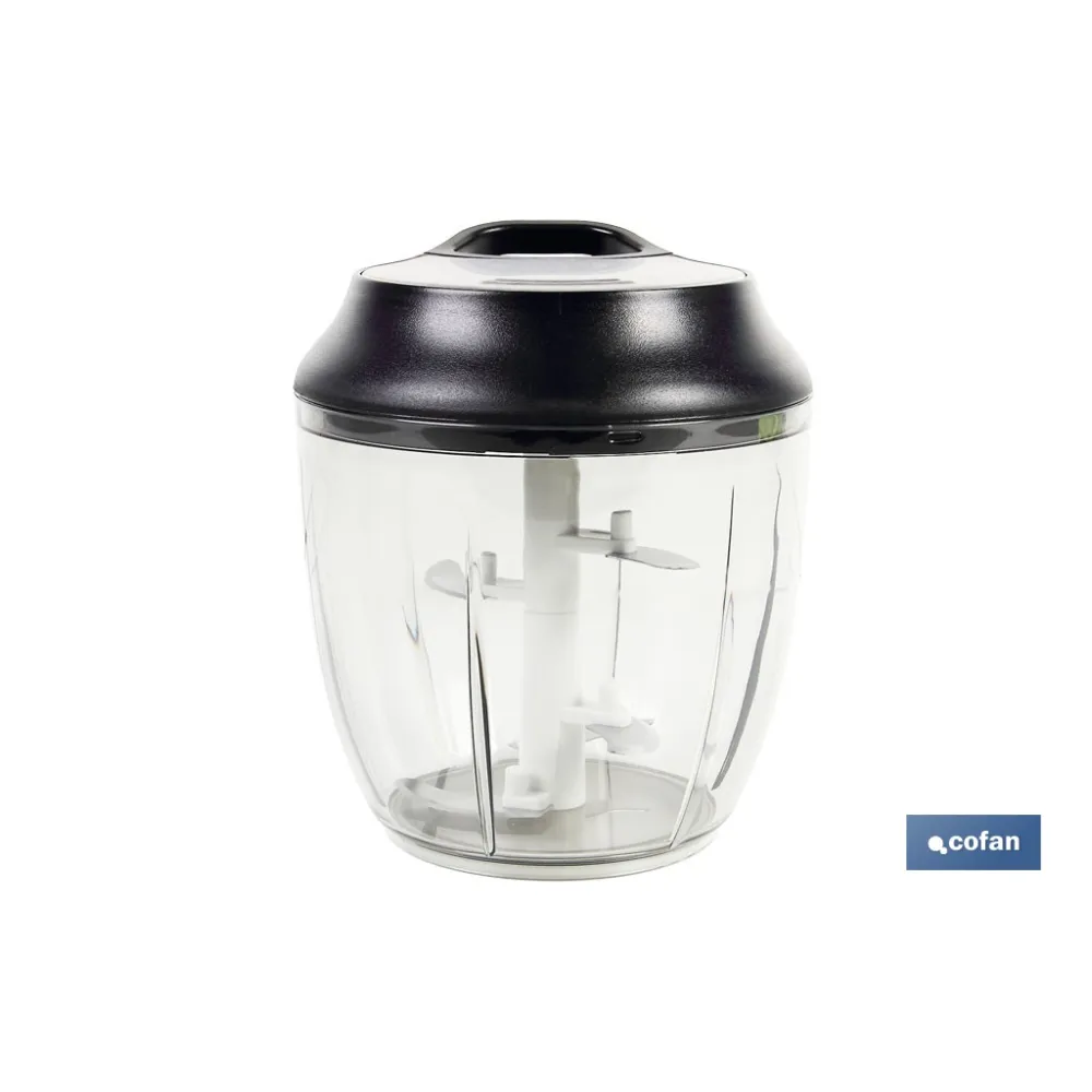 PICADORA MANUAL, TAPA Y ACCESORIO BATIDOR 900 ML