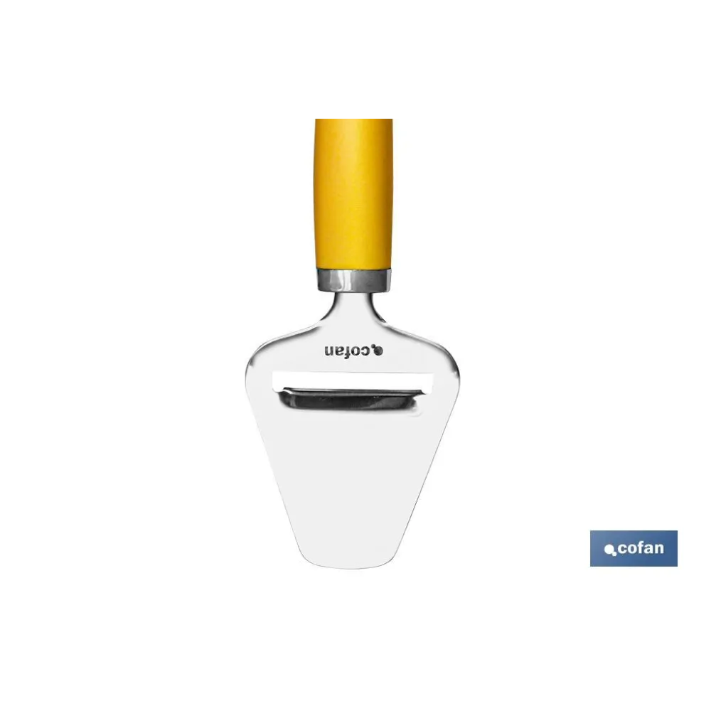 PALA DE CORTAR QUESO AMARILLO MODELO SENA 22 CM