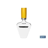 PALA DE CORTAR QUESO AMARILLO MODELO SENA 22 CM
