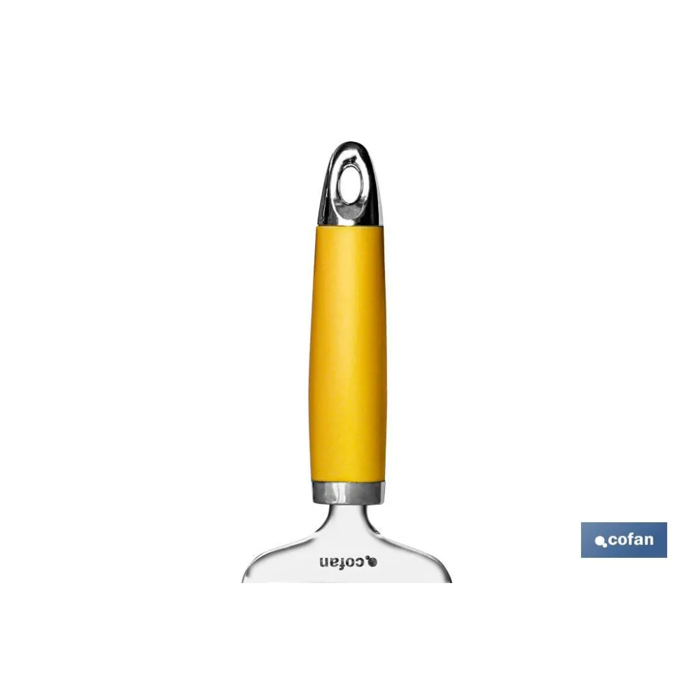 PALA DE CORTAR QUESO AMARILLO MODELO SENA 22 CM