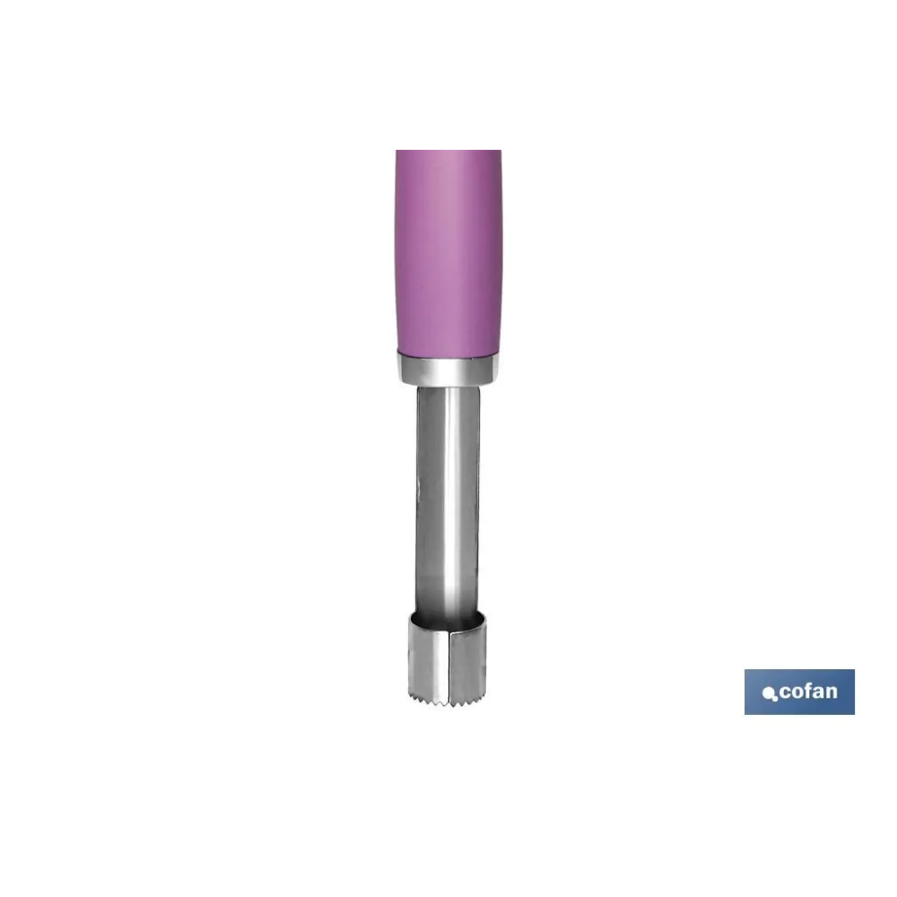 DESCORAZONADOR  MODELO SENA MORADO 21 CM