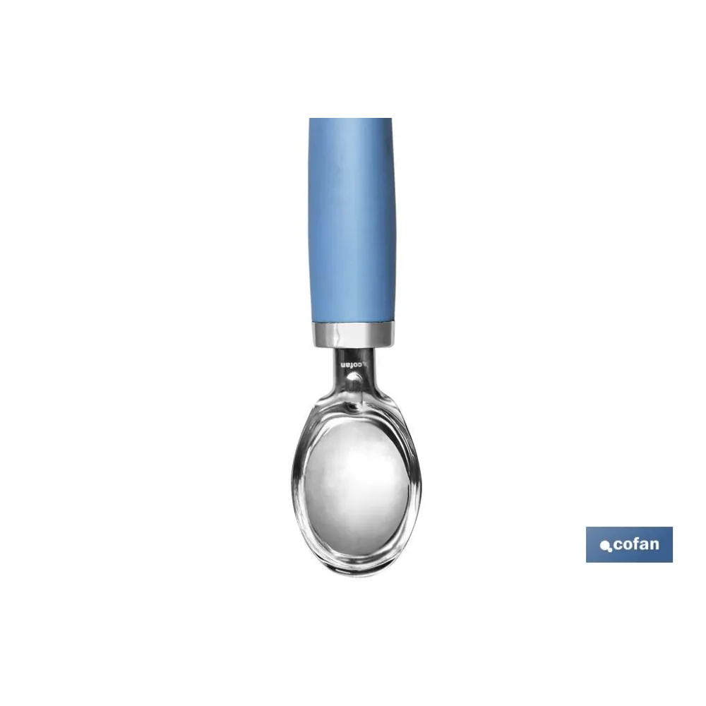 CUCHARA DE HELADO AZUL CLARO MODELO SENA 18 CM