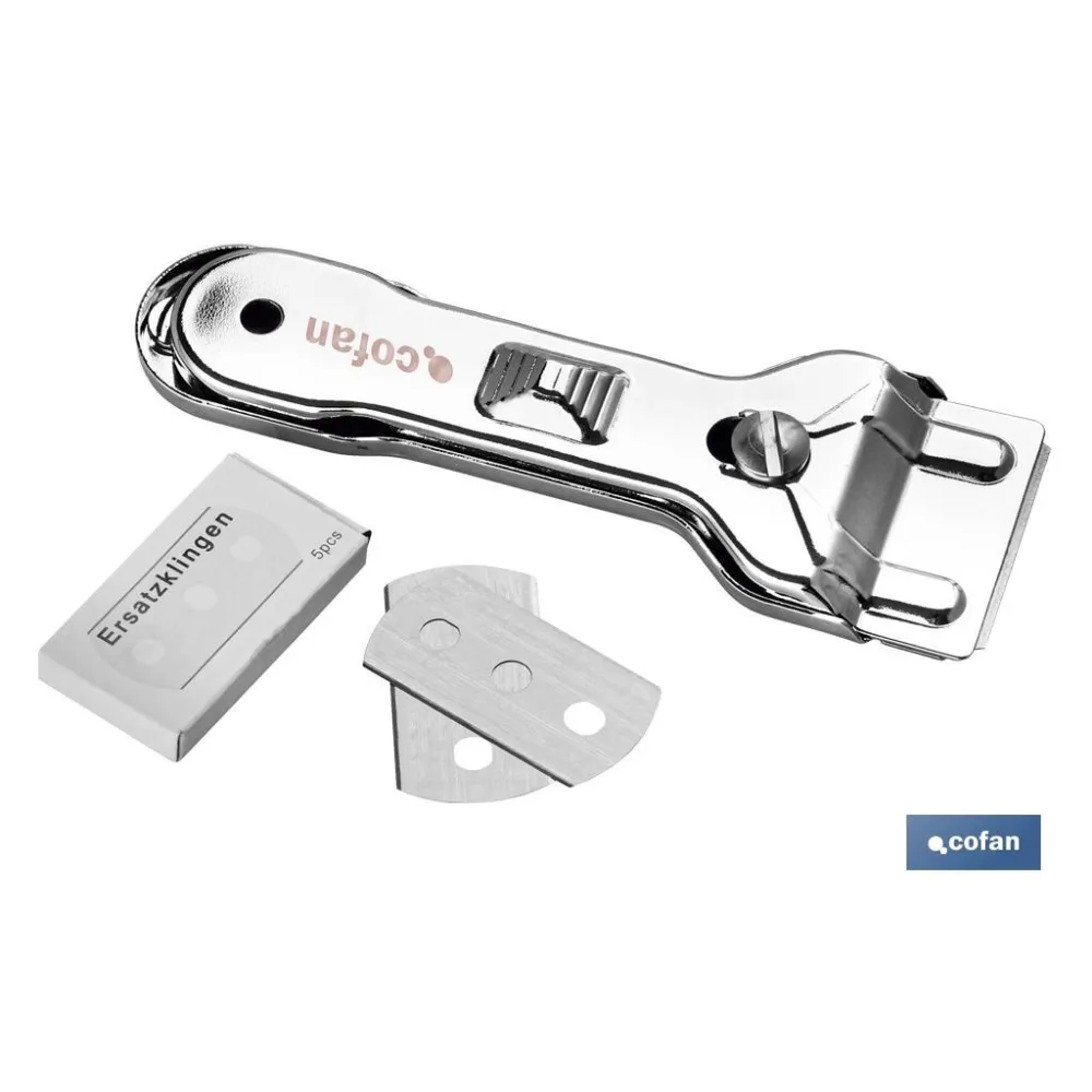 RASQUETA DE VITROCERÁMICA INOX. MODELO SENA 13,5 X 4,5 CM