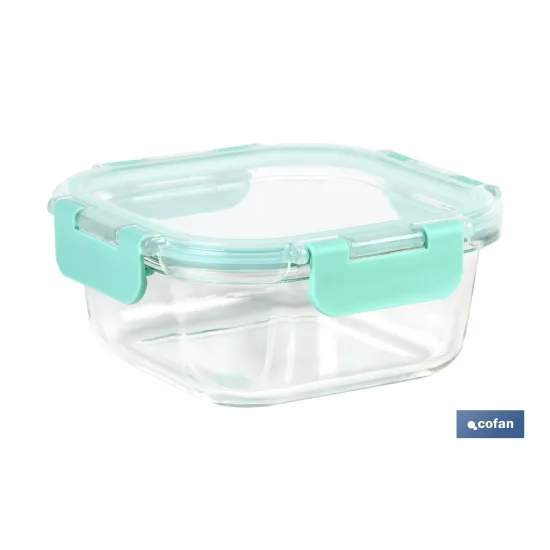 SET DE 2 RECIPIENTES DE BOROSILICATO MODELO AGATHA 520 ML - 800 ML