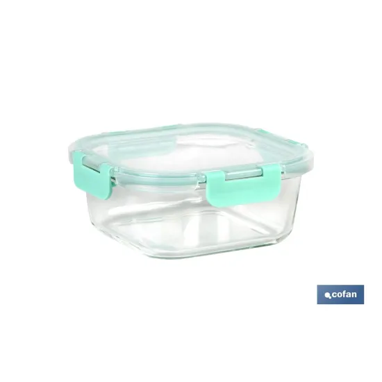 SET DE 2 RECIPIENTES DE BOROSILICATO MODELO AGATHA 520 ML - 800 ML