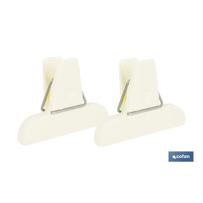 PACK DE 2 PINZAS PARA CERRAR BOLSAS DE COMIDA 7,5 X 5,5 CM