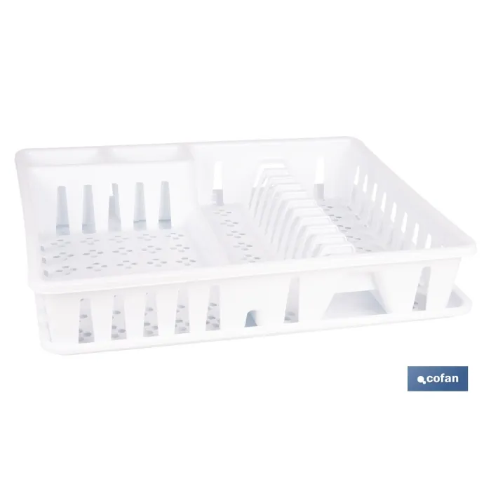 ESCURREPLATOS CON BANDEJA BLANCO 48 X 38,5 X 9.5 CM