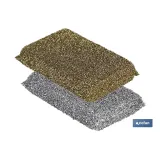 PACK DE 2 MULTIESPONJAS COLOR ORO Y  PLATA  venta unitaria