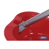 RECOGEDOR ABATIBLE  CON GOMA COLOR ROJO