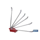 RECOGEDOR ABATIBLE  CON GOMA COLOR ROJO