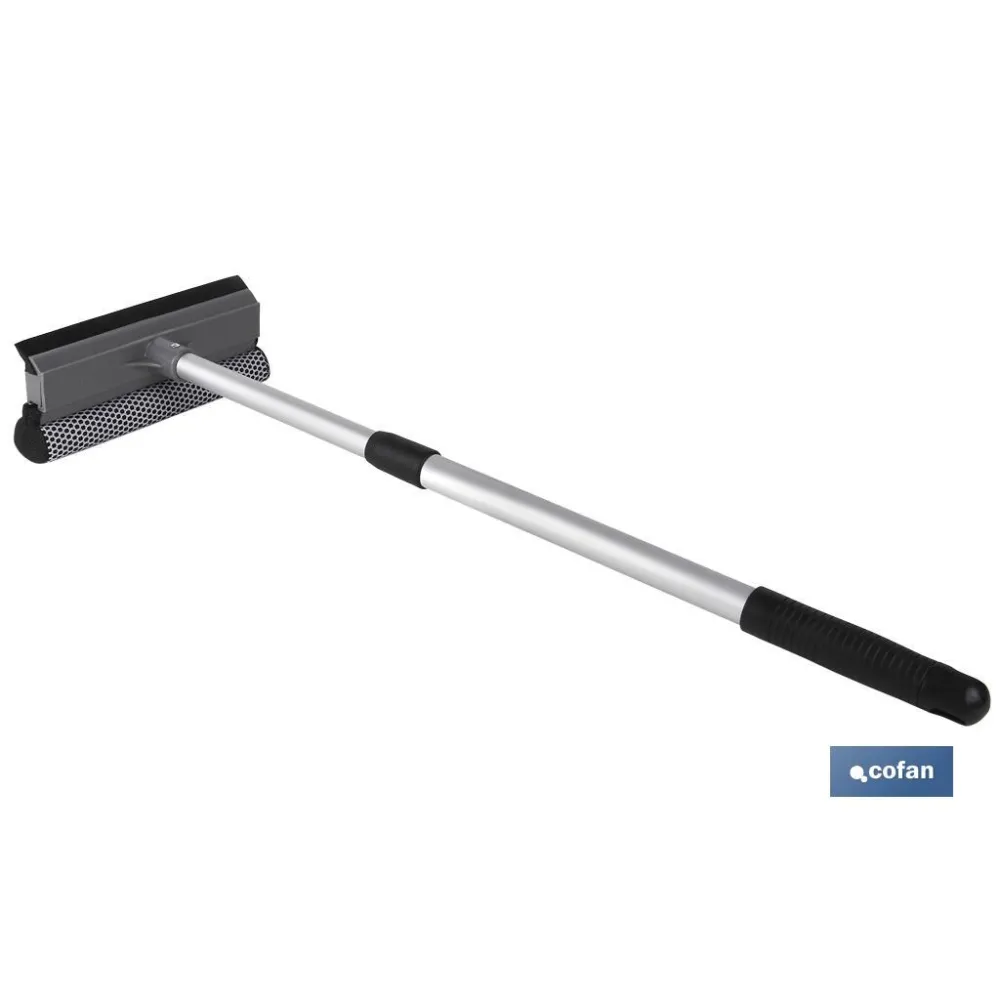 LIMPIACRISTALES ESPONJA Y RASPADOR EXTENSIBLE  48-76.5cm