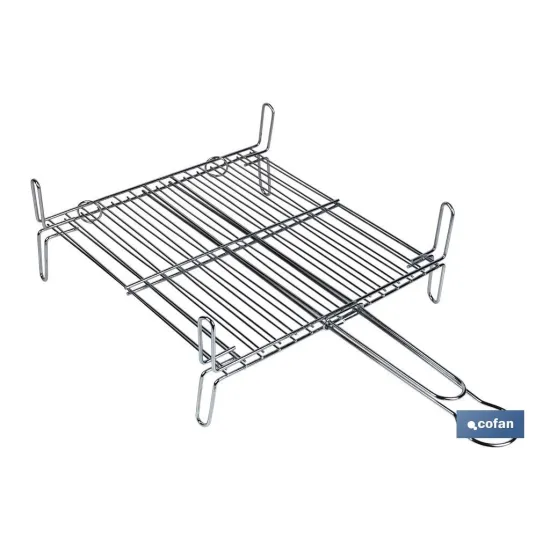PARRILLA DOBLE ZINCADO 35x35cm