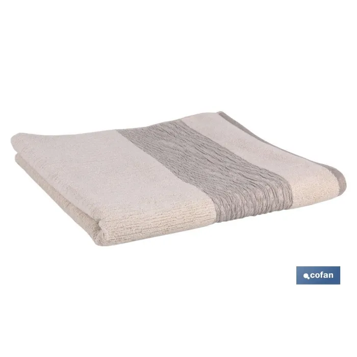 TOALLA DUCHA NATURE  GR.600/M2 MODELO ALMA 70X140cm