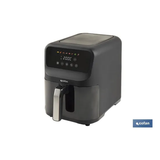 FREIDORA DE AIRE DIGITAL SLIM CON VENTANA  5 L 1500 W