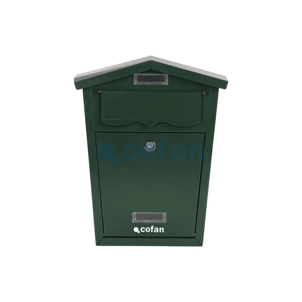 BUZÓN CORREO EXTERIOR VERDE MODELO LETTER 320x215x85mm