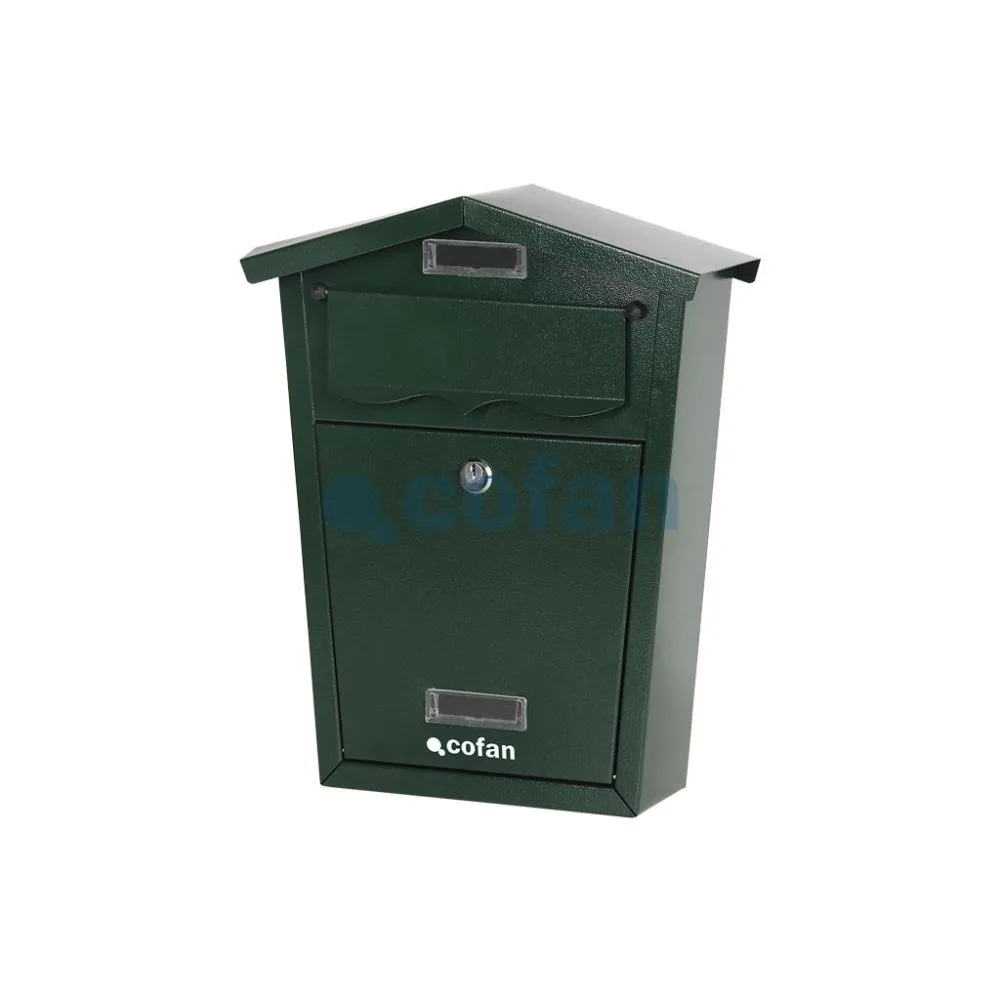 BUZÓN CORREO EXTERIOR VERDE MODELO LETTER 320x215x85mm