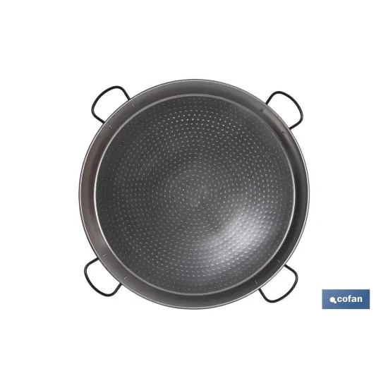 PAELLERA ACERO PULIDA Ø90cm(4 asas)