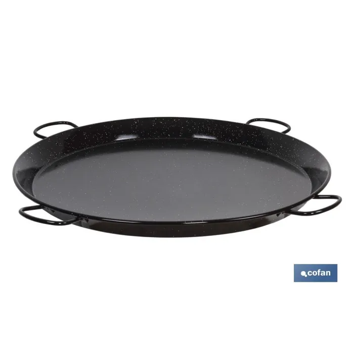 PAELLERA ACERO ESMALTADA Ø80cm (4 asas)