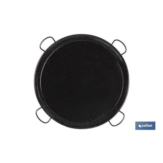 PAELLERA ACERO ESMALTADA Ø80cm (4 asas)