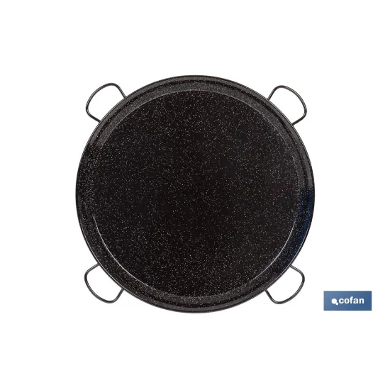 PAELLERA ACERO ESMALTADA Ø80cm (4 asas)